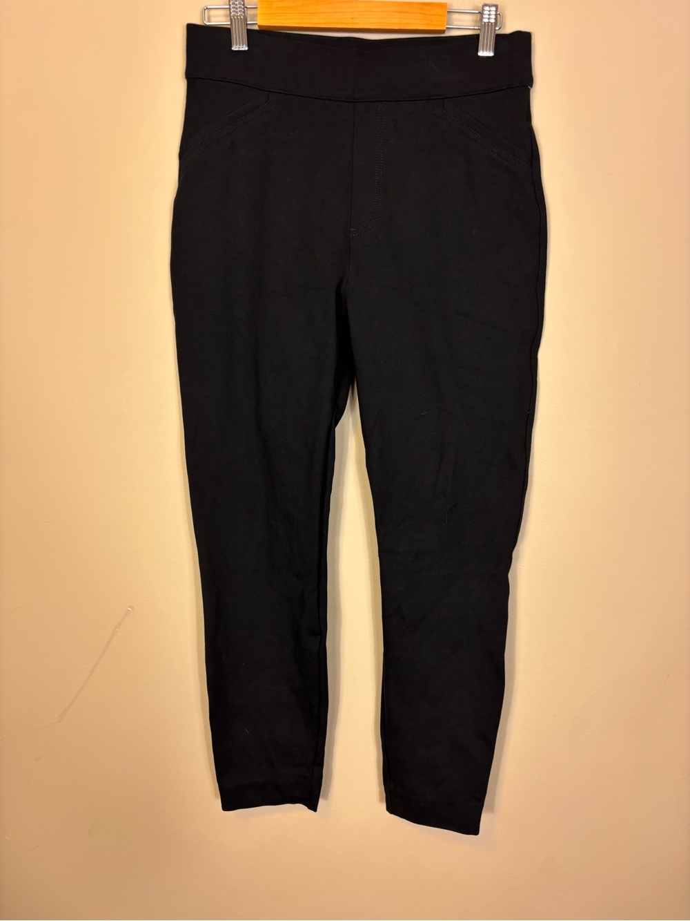 SPANX Black Pull On Slim Dress Pant Leggings Medium